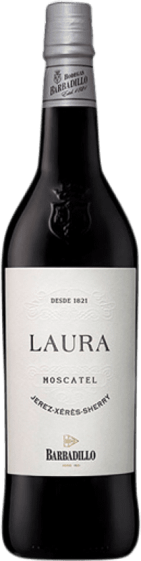 7,95 € Envío gratis | Vino generoso Barbadillo Laura D.O. Jerez-Xérès-Sherry Andalucía España Moscatel de Alejandría Media Botella 37 cl