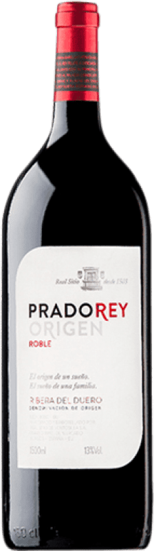 27,95 € 免费送货 | 红葡萄酒 Ventosilla PradoRey Origen 橡木 D.O. Ribera del Duero 卡斯蒂利亚莱昂 西班牙 Tempranillo — 丹魄, Merlot — 梅洛, Cabernet Sauvignon — 赤霞珠 双大瓶 — Jeroboam-Double Magnum 3 L