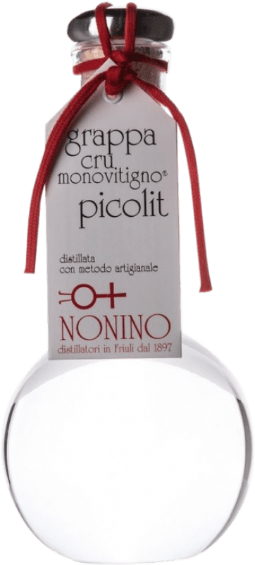 198,95 € Envio grátis | Aguardente Grappa Nonino Cru Monovitigno Picolit Itália Garrafa Medium 50 cl
