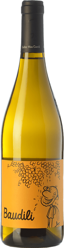 14,95 € Envío gratis | Vino Blanco Mas Candí Baudili Cataluña España Xarel·lo, Parellada Botella 75 cl