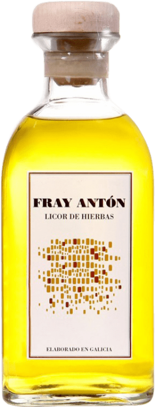 8,95 € Envío gratis | Orujo Aguardiente Nor-Iberica de Bebidas Fray Anton Hierbas Galicia España Botella 70 cl