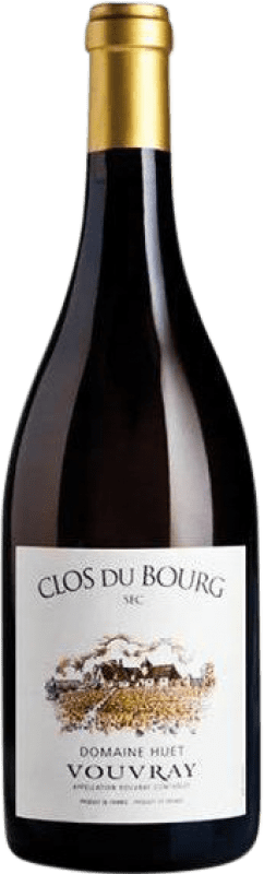 39,95 € Envío gratis | Vino blanco Huet Clos du Bourg Sec A.O.C. Vouvray Loire Francia Chenin Blanco Botella 75 cl