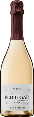 27,95 € 免费送货 | 白起泡酒 AT Roca Pedregar D.O. Cava 加泰罗尼亚 西班牙 Grenache Tintorera, Macabeo 瓶子 75 cl