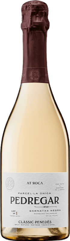 27,95 € 免费送货 | 白起泡酒 AT Roca Pedregar D.O. Cava 加泰罗尼亚 西班牙 Grenache Tintorera, Macabeo 瓶子 75 cl