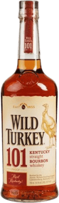 37,95 € Envío gratis | Whisky Bourbon Wild Turkey 101 Estados Unidos Botella 1 L