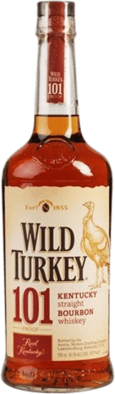 36,95 € Envio grátis | Whisky Bourbon Wild Turkey 101 Estados Unidos 1 L