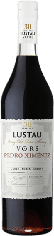 58,95 € Kostenloser Versand | Verstärkter Wein Lustau VORS D.O. Jerez-Xérès-Sherry Andalusien Spanien Pedro Ximénez 30 Jahre Medium Flasche 50 cl