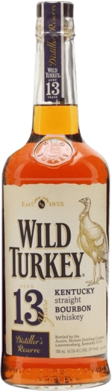 35,95 € Envio grátis | Whisky Bourbon Wild Turkey Estados Unidos 13 Anos Garrafa 70 cl
