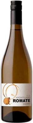 12,95 € Kostenloser Versand | Verstärkter Wein Sánchez Romate Amontillado D.O. Jerez-Xérès-Sherry Andalusien Spanien Palomino Fino Flasche 75 cl