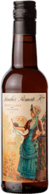37,95 € Envio grátis | Vinho Generoso Fortificado Sánchez Romate Olvidado Amontillado D.O. Jerez-Xérès-Sherry Andaluzia Espanha Palomino Fino Meia Garrafa 37 cl