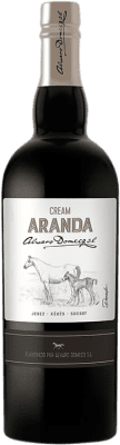 17,95 € Kostenloser Versand | Verstärkter Wein Domecq Aranda Cream D.O. Jerez-Xérès-Sherry Andalusien Spanien Palomino Fino, Pedro Ximénez Flasche 75 cl