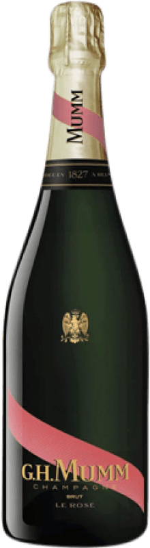 291,95 € Envío gratis | Espumoso rosado G.H. Mumm Cordon Rouge Rosé A.O.C. Champagne Champagne Francia Pinot Negro, Chardonnay, Pinot Meunier Botella Jéroboam-Doble Mágnum 3 L