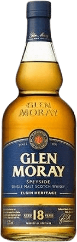 99,95 € 免费送货 | 威士忌单一麦芽威士忌 Glen Moray 苏格兰 英国 18 岁 瓶子 70 cl