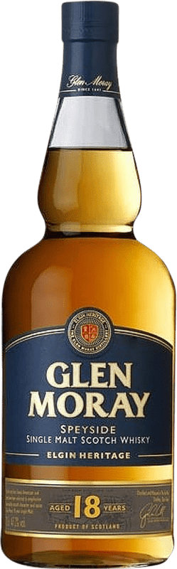 107,95 € Envio grátis | Whisky Single Malt Glen Moray Escócia Reino Unido 18 Anos Garrafa 70 cl