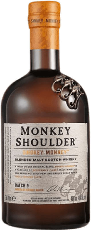 58,95 € Kostenloser Versand | Whiskey Blended Grant & Sons Monkey Shoulder Smokey Schottland Großbritannien Flasche 70 cl
