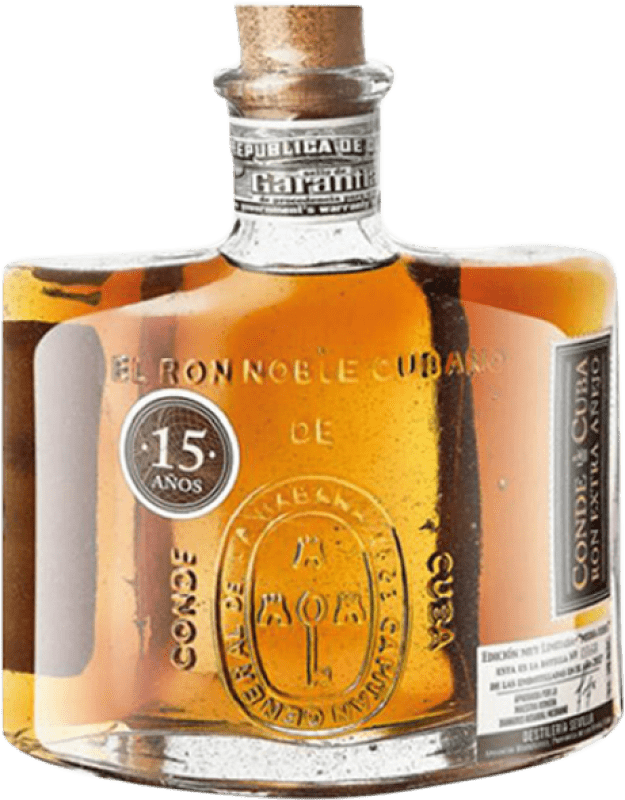 52,95 € Kostenloser Versand | Rum Conde de Cuba Kuba 15 Jahre Flasche 70 cl