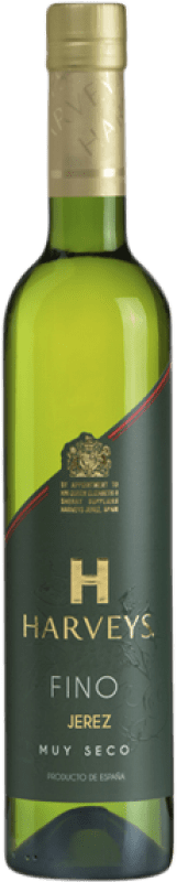 10,95 € Kostenloser Versand | Verstärkter Wein Harvey's Fino D.O. Jerez-Xérès-Sherry Andalusien Spanien Palomino Fino Medium Flasche 50 cl