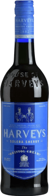 12,95 € Kostenloser Versand | Likörwein Harvey's Bristol Cream — Sahne D.O. Jerez-Xérès-Sherry Andalusien Spanien Palomino Fino, Pedro Ximénez 75 cl