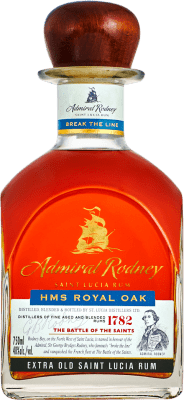 92,95 € 免费送货 | 朗姆酒 Admiral Rodney Royal Oak Extra Old 圣卢西亚 瓶子 70 cl