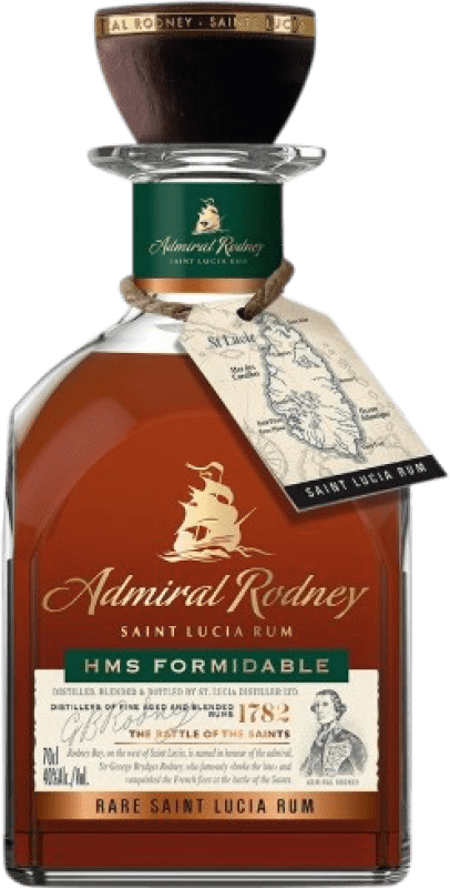 102,95 € Envio grátis | Rum Admiral Rodney Formidable Rare — Exclusivo Santa Lúcia 70 cl