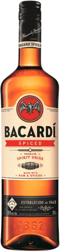 19,95 € Kostenloser Versand | Rum Bacardí Spiced Bahamas Flasche 70 cl