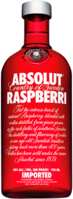 19,95 € 送料無料 | ウォッカ Absolut Rasperri スウェーデン ボトル 70 cl