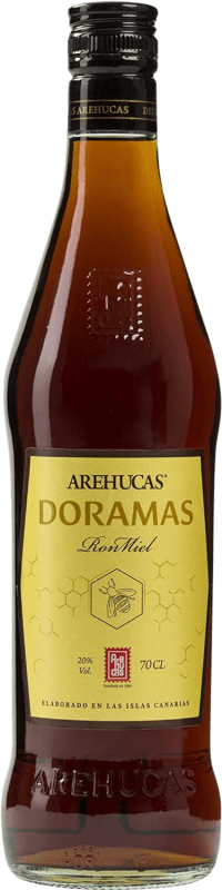 12,95 € 送料無料 | ラム Arehucas Doramas Ron Miel カナリア諸島 スペイン ボトル 70 cl