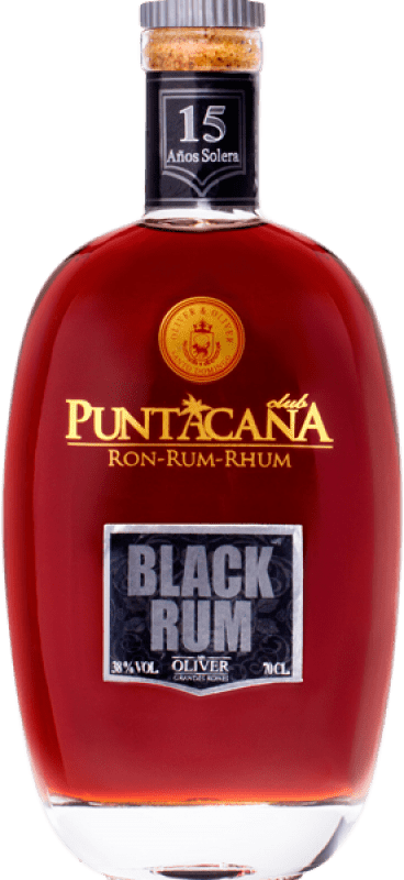 33,95 € Envío gratis | Ron Puntacana Black República Dominicana Botella 70 cl