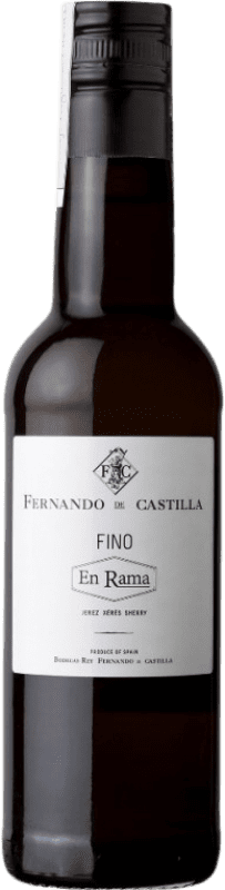 22,95 € Kostenloser Versand | Verstärkter Wein Fernando de Castilla Fino en Rama Spanien Palomino Fino Halbe Flasche 37 cl