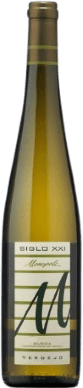7,95 € Envio grátis | Vinho branco Norte de España - CVNE Monopole S. XXI D.O. Rueda Castela e Leão Espanha Verdejo Garrafa 75 cl