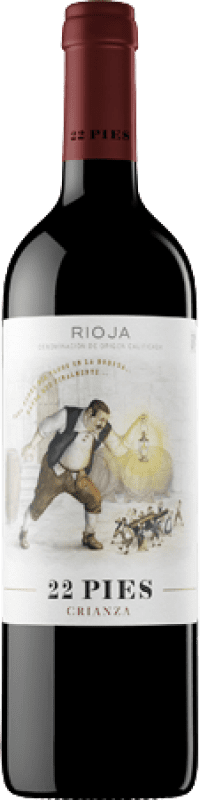 15,95 € 送料無料 | 赤ワイン Locos por el Vino 22 Pies Crianza — クリアンサ D.O.Ca. Rioja ラ・リオハ スペイン Tempranillo — テンプラニーリョ マグナムボトル 1,5 L