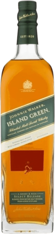 69,95 € Free Shipping | Whisky Blended Johnnie Walker Island Green Scotland United Kingdom Bottle 1 L