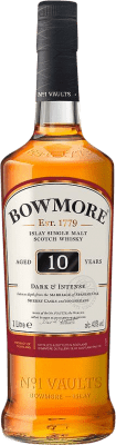 58,95 € 免费送货 | 威士忌单一麦芽威士忌 Morrison's Bowmore Dark & Intense 苏格兰 英国 10 岁 瓶子 1 L