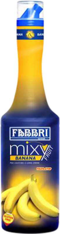 21,95 € Envio grátis | Puré de Fruta para Cocktail Fabbri Mixyfruit Itália 1 L Banana Sem Álcool