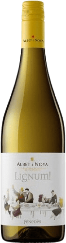 14,95 € Envio grátis | Vinho branco Albet i Noya Lignum Blanc D.O. Penedès Catalunha Espanha Xarel·lo, Chardonnay, Sauvignon Branca Garrafa 75 cl