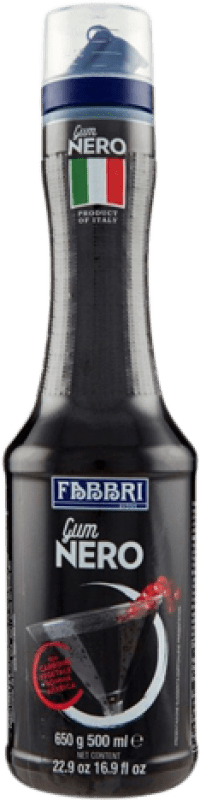 16,95 € Free Shipping | Schnapp Fabbri Puré Gum Nero Italy Medium Bottle 50 cl Alcohol-Free