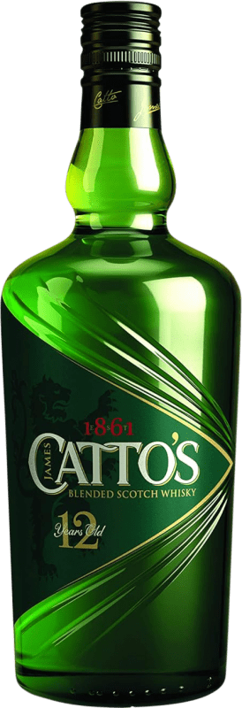 31,95 € Envío gratis | Whisky Blended Catto's 12 Años Botella 70 cl
