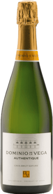 12,95 € 免费送货 | 白起泡酒 Dominio de la Vega Authentique Brut Nature D.O. Cava 巴伦西亚社区 西班牙 Macabeo, Xarel·lo 瓶子 75 cl