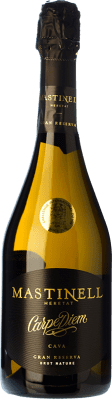 25,95 € Envio grátis | Espumante Branco MasTinell Carpe Diem Brut Nature — Bruto Natural Grande Reserva D.O. Cava Catalunha Espanha Xarel·lo, Chardonnay, Parellada Eco — Biológico 75 cl