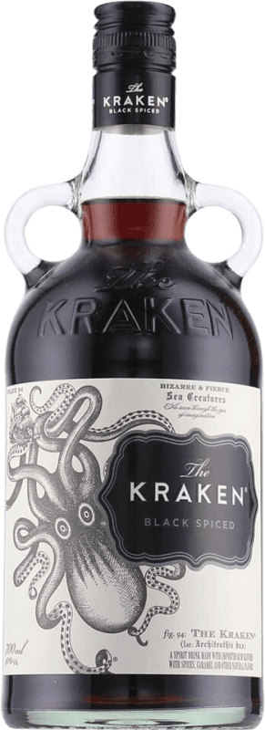 29,95 € Бесплатная доставка | Ром Kraken Black Rum Spiced Тринидад и Тобаго бутылка 70 cl