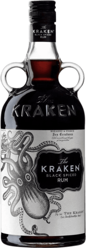 28,95 € Бесплатная доставка | Ром Kraken Black Rum Spiced Тринидад и Тобаго бутылка 70 cl