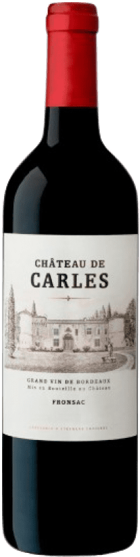19,95 € Бесплатная доставка | Красное вино Château Haut-Carles A.O.C. Fronsac Франция Merlot, Cabernet Franc, Malbec бутылка 75 cl