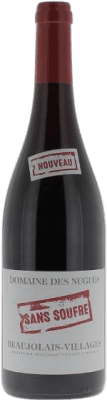 10,95 € Spedizione Gratuita | Vino rosso Domaine des Nugues Sans Soufre A.O.C. Beaujolais-Villages Beaujolais Francia Gamay Bottiglia 75 cl