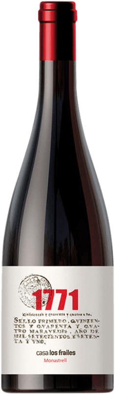 39,95 € 送料無料 | 赤ワイン Casa Los Frailes 1771 D.O. Valencia バレンシアのコミュニティ スペイン Monastel de Rioja ボトル 75 cl