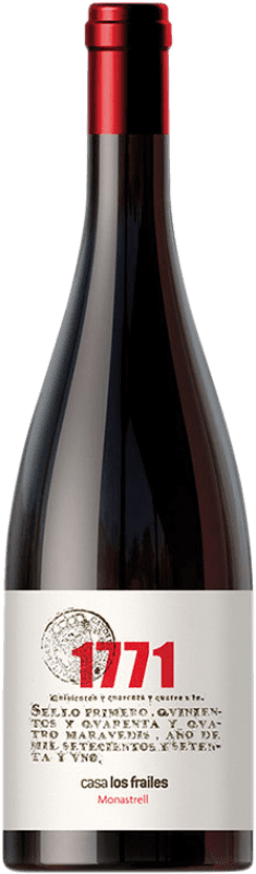 28,95 € Envoi gratuit | Vin rouge Casa Los Frailes 1771 D.O. Valencia Communauté valencienne Espagne Monastel de Rioja Bouteille 75 cl