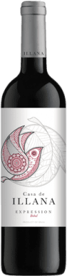 3,95 € Envio grátis | Vinho Tinto Casa de Illana Expression Crianza Castela-Mancha Espanha Bobal 75 cl