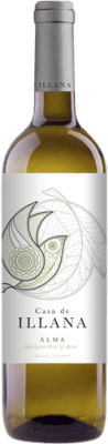 2,95 € Envío gratis | Vino blanco Casa de Illana Alma Crianza Castilla la Mancha España Airén, Sauvignon Blanca Botella 75 cl
