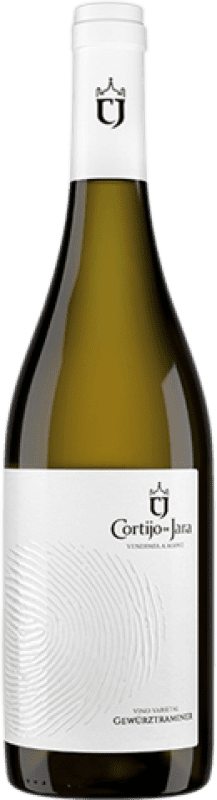 6,95 € Free Shipping | White wine Cortijo de Jara Blanco Young I.G.P. Vino de la Tierra de Cádiz Andalusia Spain Sauvignon White, Gewürztraminer Bottle 75 cl