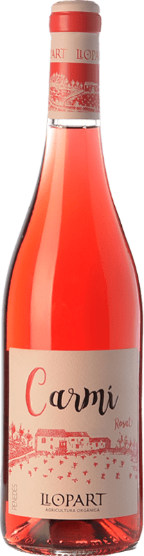 13,95 € Kostenloser Versand | Rosé-Wein Llopart Carmí D.O. Penedès Katalonien Spanien Grenache, Sumoll Flasche 75 cl