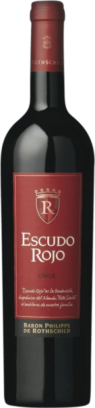 19,95 € Free Shipping | Red wine Philippe de Rothschild Escudo Rojo I.G. Valle Central Central Valley Chile Syrah, Cabernet Sauvignon, Cabernet Franc, Carmenère Bottle 75 cl
